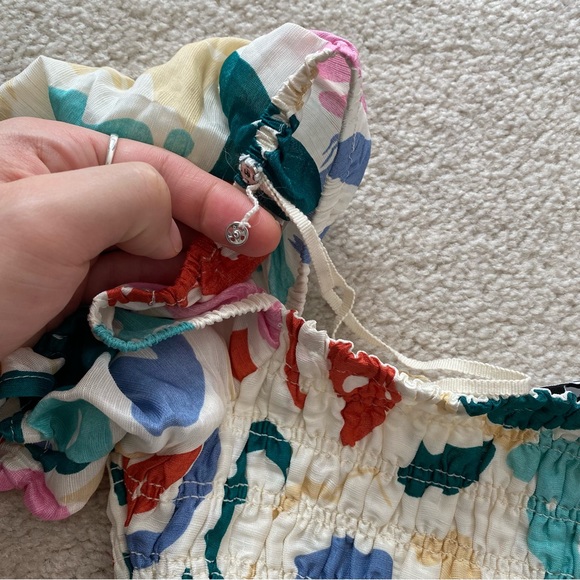 & OTHER STORIES PRINTED LINEN MIDI DRESS - Picture 8 of 12